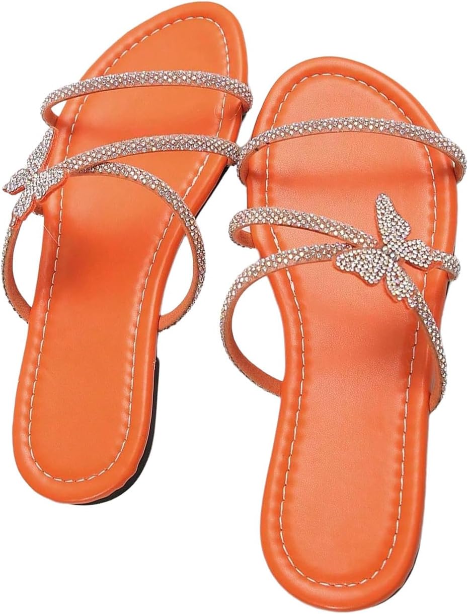 Women's Strappy Flat Sandals, Slides And Thong Sandals