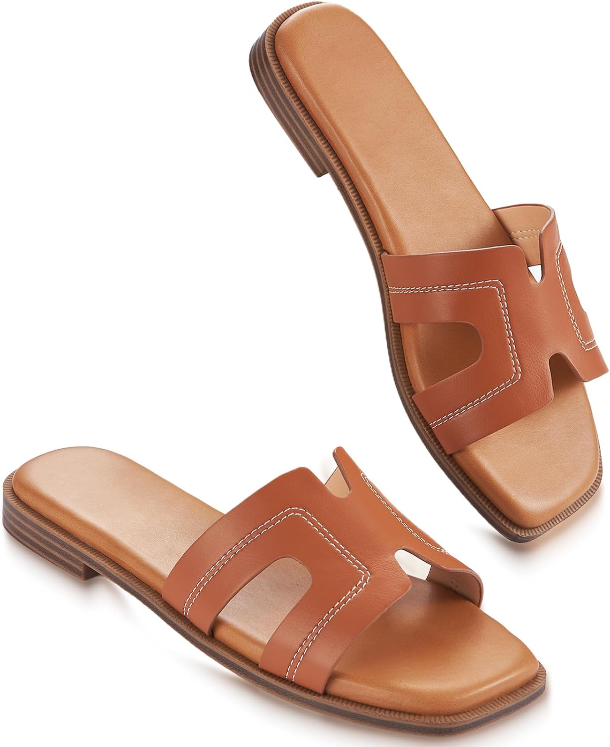 Women's Toe-Ring Sandals—Flat Slip-Ons Suitable For Casual Summer And Beach Wear