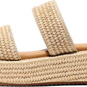 Women's Platform Sandals, Summer Espadrille-Style Wedge Beach Shoes With Tassels